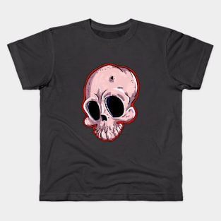 No Eye Skull Guy Kids T-Shirt